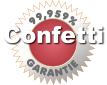 99,959% GARANTIE Confetti